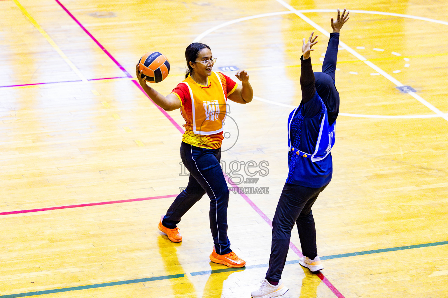 Day 5 of 21st National Netball Tournament was held in Social Canter at Male', Maldives on Sunday, 13th May 2024. Photos: Nausham Waheed / images.mv