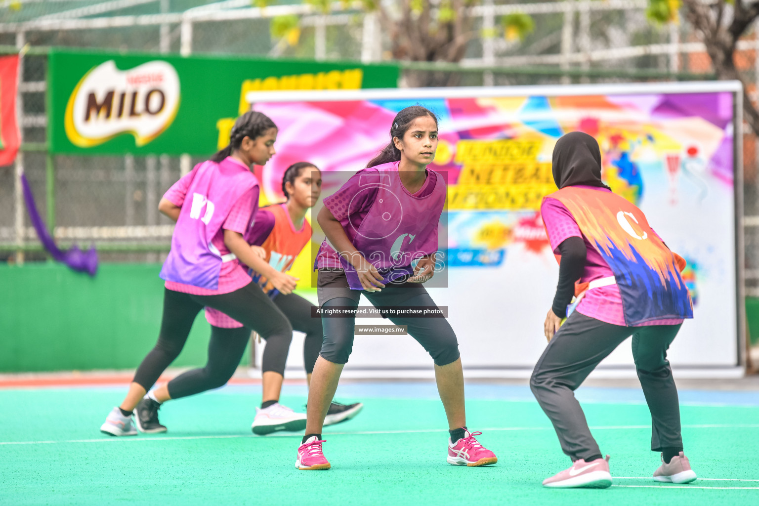 Day 10 of Junior Netball Championship 2022 held in Male', Maldives. Photos by Nausham Waheed