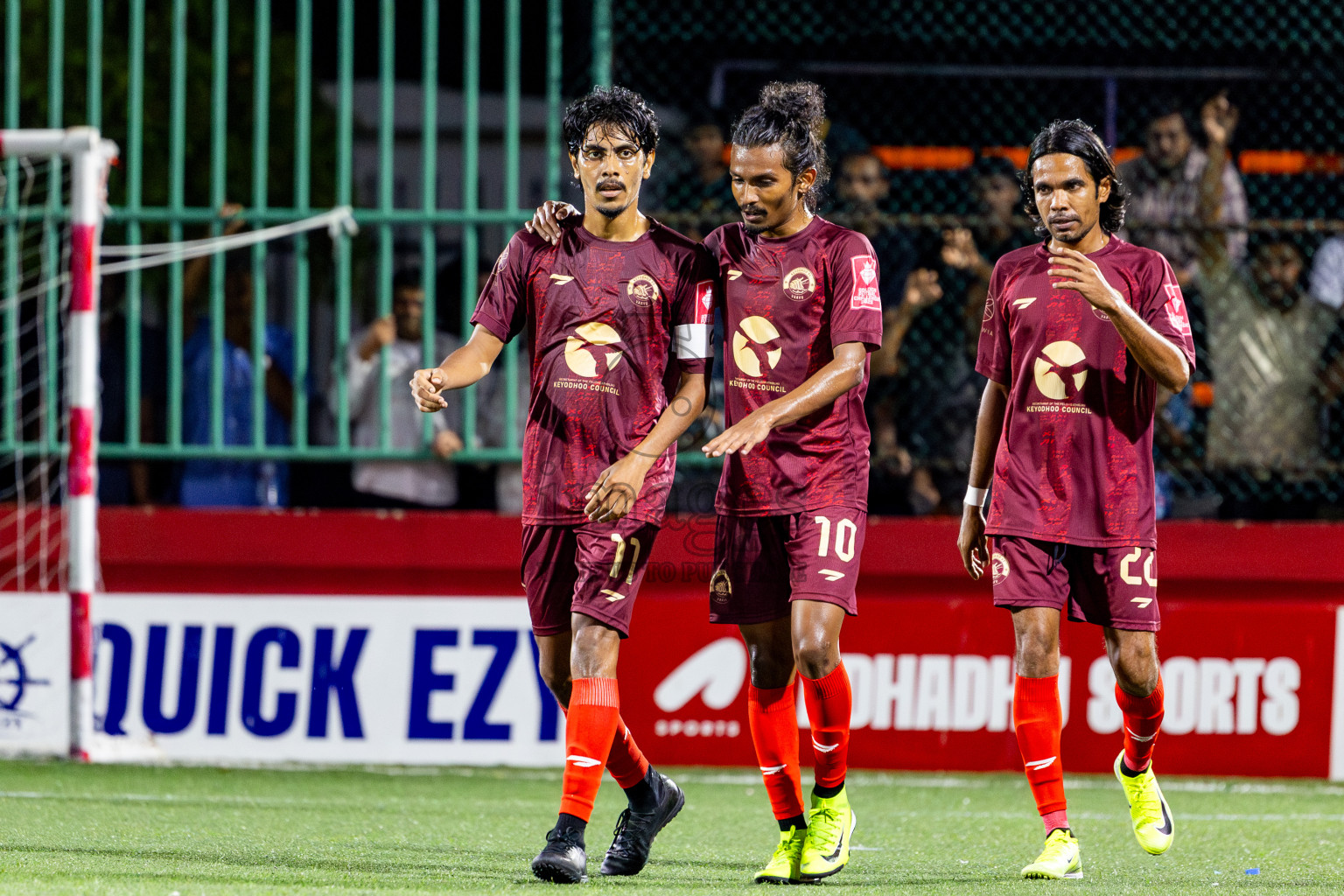 V Keyodhoo vs Adh Mandhoo in Zone round Day 27 of Golden Futsal Challenge 2025 was held on Friday , 31st January 2025, in Hulhumale', Maldives. Photos: Nausham Waheed / images.mv