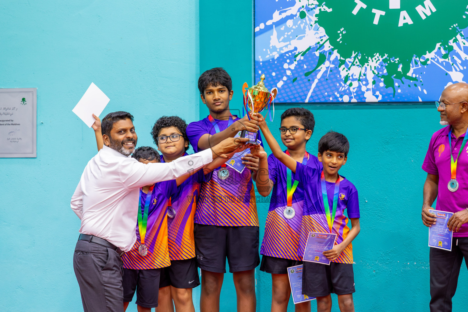 Day 8 of Interschool Table Tennis Tournament 2025 held at Male' TT Hall, Male', Maldives on Thursday, 22nd May 2025.
Photos by: Ismail Thoriq / images.mv