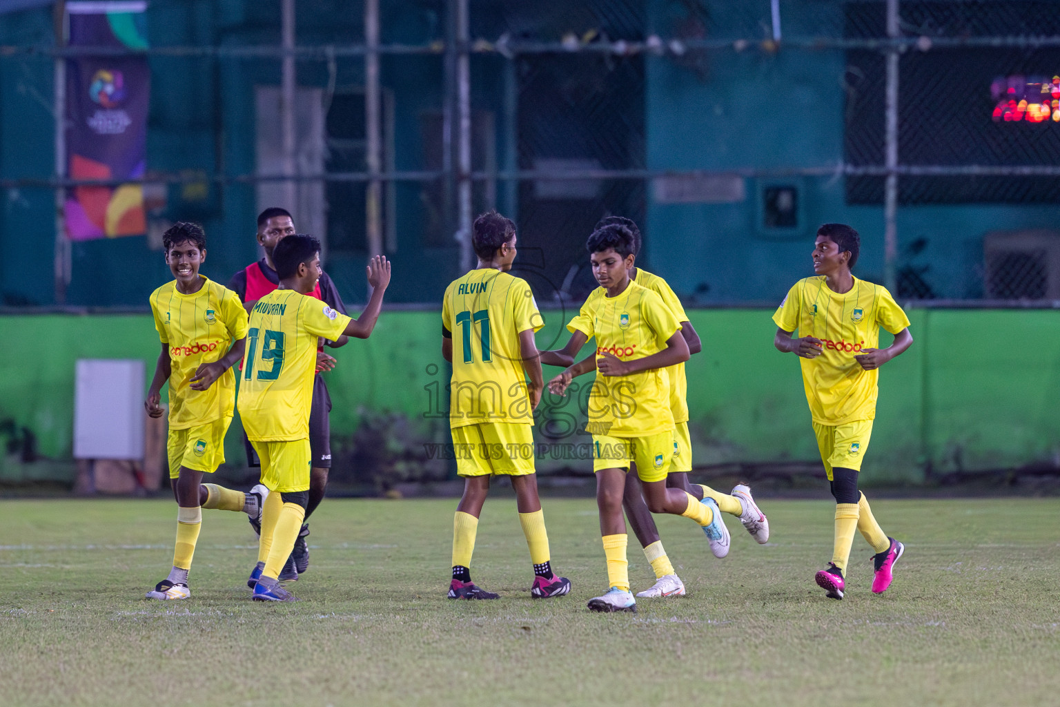 Eagles vs Maziya (U14) in Dhivehi Youth League 2024 - Day 2. Matches held at Henveiru Stadium on 22nd November 2024 , Friday. Photos: Shuu Abdul Sattar/ Images.mv