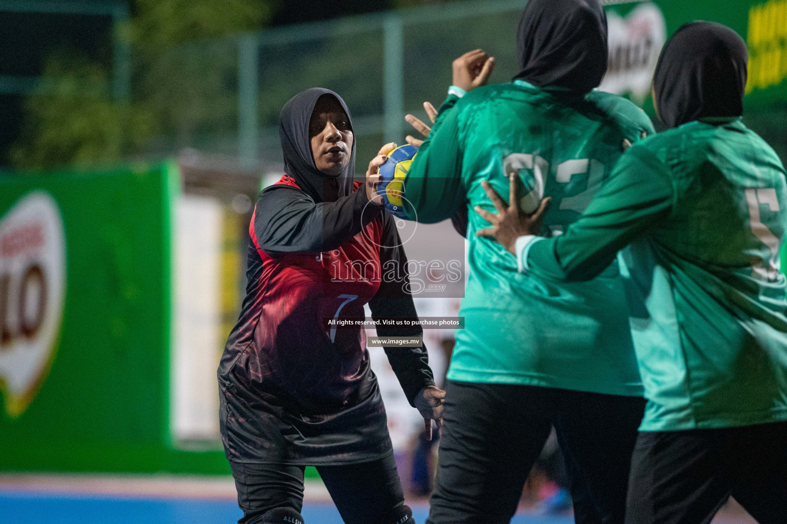 Day 9 of 6th MILO Handball Maldives Championship 2023, held in Handball ground, Male', Maldives on 28th May 2023 Photos: Nausham Waheed/ Images.mv