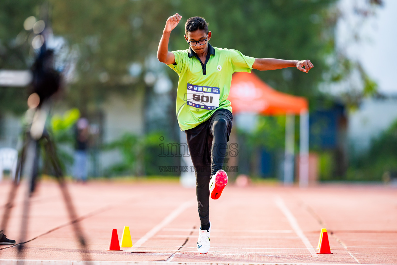 Day 5 of MWSC Interschool Athletics Championships 2024 held in Hulhumale Running Track, Hulhumale, Maldives on Wednesday, 13th November 2024. Photos by: Nausham Waheed / Images.mv