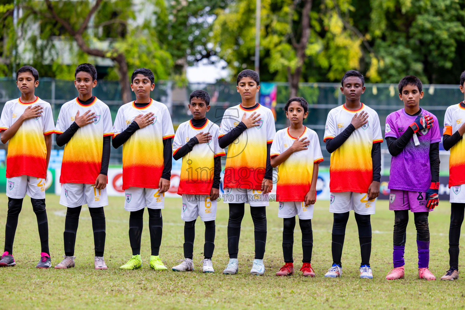 Club Eagles vs United Victory (U12) in Day 11 of Dhivehi Youth League 2024 held at Henveiru Stadium on Tuesday, 17th December 2024. Photos: Nausham Waheed / Images.mv