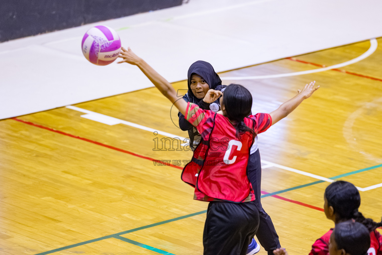 Day 13 of 26th Inter-School Netball Tournament 2025 was held in Social Center Indoor Hall on Saturday, 1st November 2025. 
Photos: Hassan Simah / images.mv