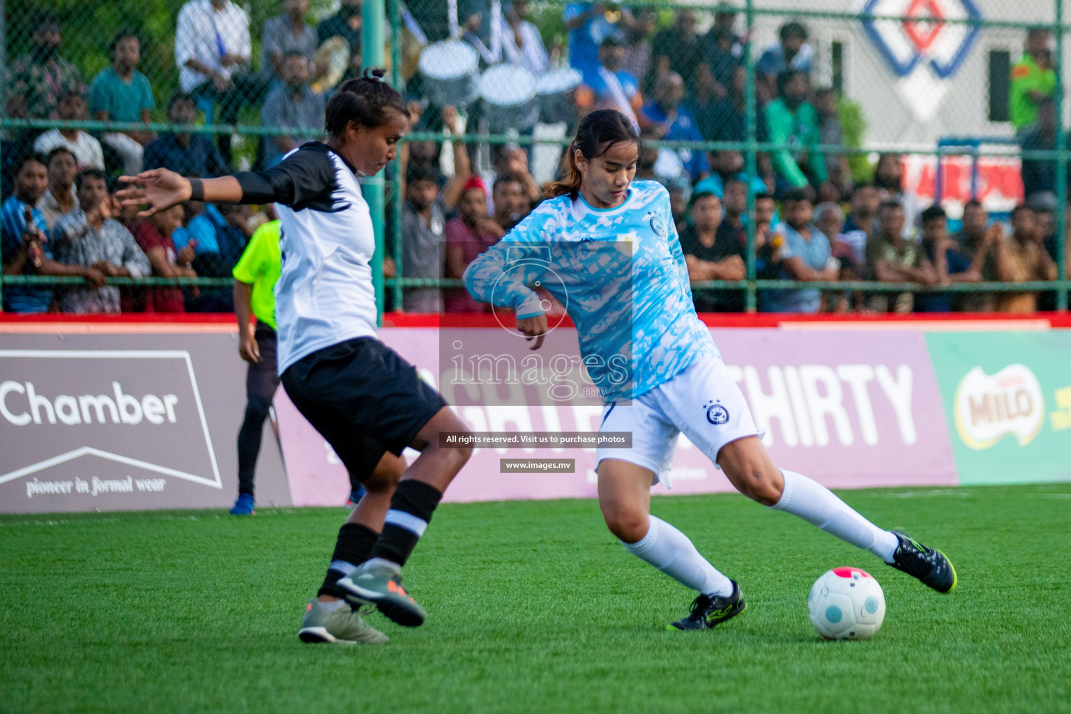 MPL vs DSC in Eighteen Thirty Women's Futsal Fiesta 2022 was held in Hulhumale', Maldives on Monday, 17th October 2022. Photos: Hassan Simah, Mohamed Mahfooz Moosa / images.mv