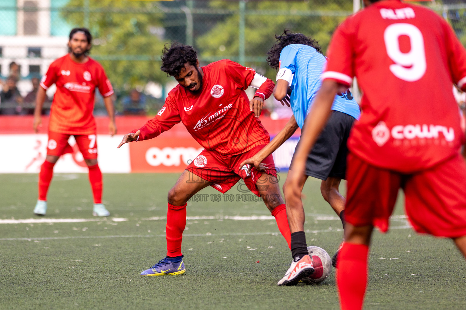 GDh. Gadhdhoo  VS  GDh. Hoandedhdhoo in Day 12 of Golden Futsal Challenge 2024 was held on Friday, 26th January 2024, in Hulhumale', Maldives 
Photos: Hassan Simah / images.mv