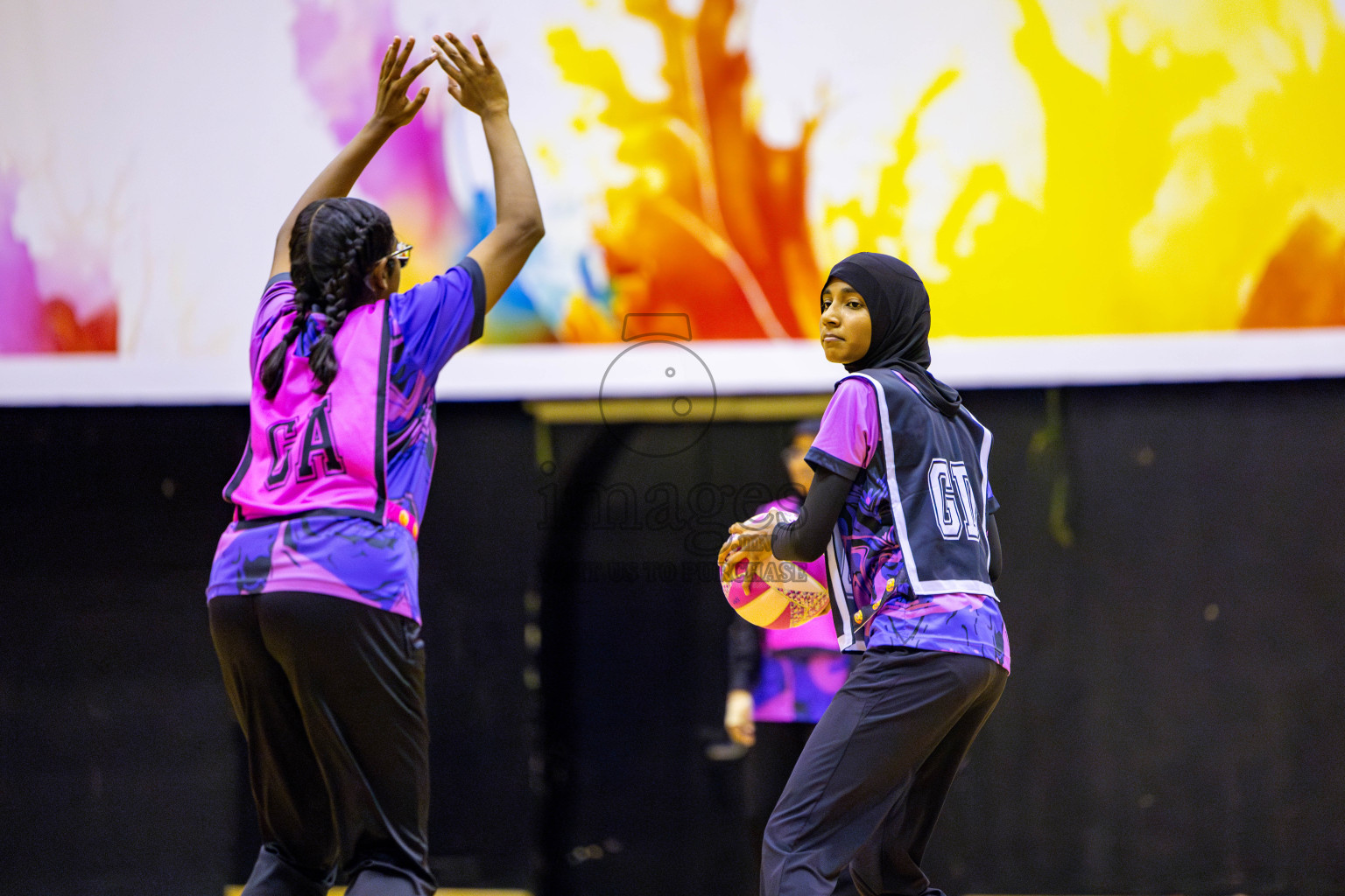 N Sports Academy B vs N Sports Academy A U17 Finals of 3rd Netball Junior Championship, held at Social Center on Saturday, 25th January 2025 . Photos: Nausham Waheed / images.mv