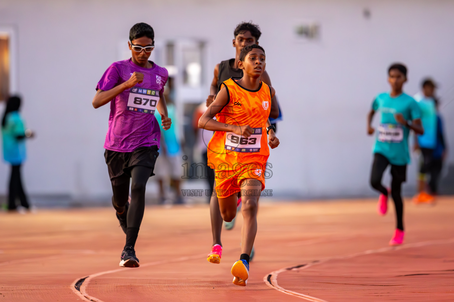 Day 1 of MWSC Interschool Athletics Championships 2024 held in Hulhumale Running Track, Hulhumale, Maldives on Saturday, 9th November 2024. Photos by: Ismail Thoriq / Images.mv