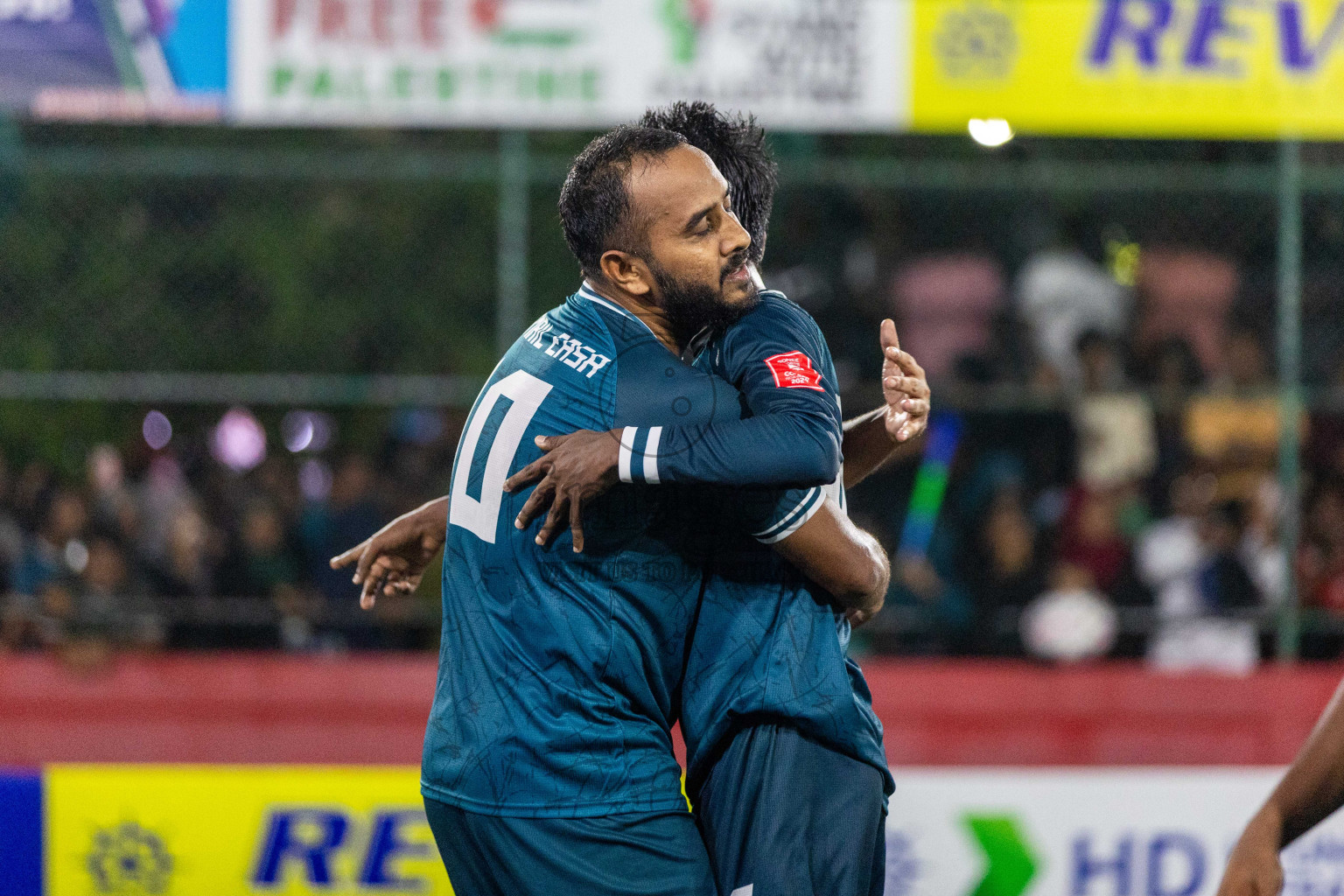 R Dhuvaafaru vs R Alifushi in Day 18 of Golden Futsal Challenge 2024 was held on Thursday, 1st February 2024, in Hulhumale', Maldives Photos: Nausham Waheed, / images.mv