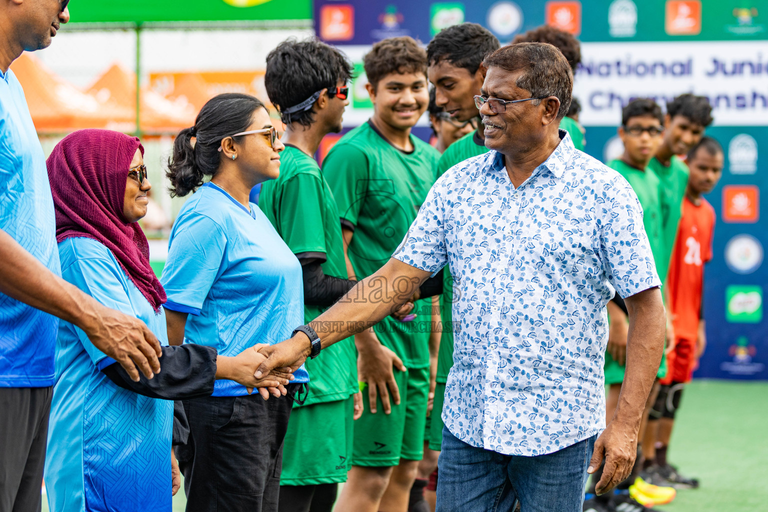 Milo National Junior Volleyball Championship 2025 Day 1 was held on Saturday, 22nd November 2025 at Ekuveni Turf Court Male', Maldives. Photos: Areef Adam / images.mv