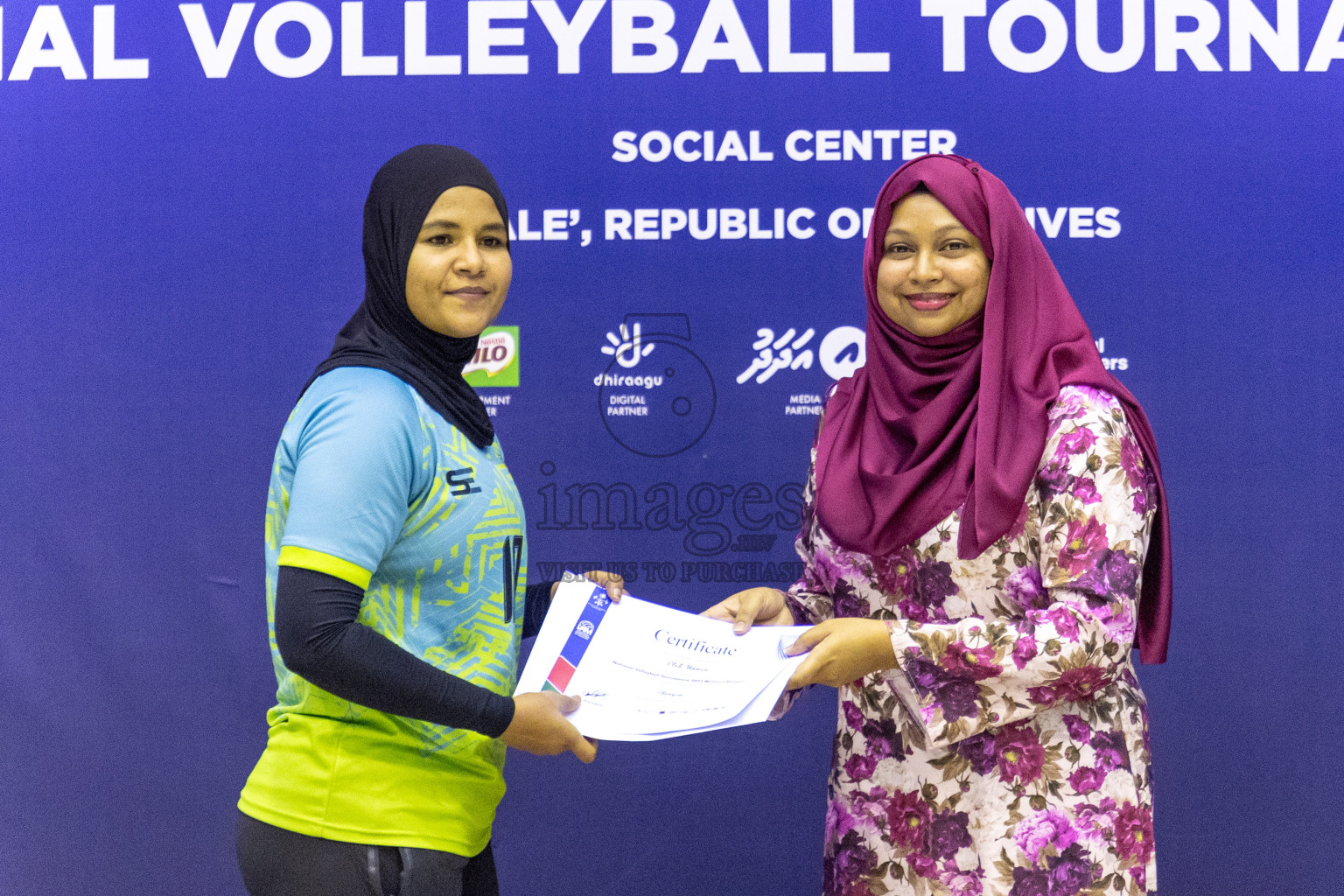 Final of Women's Division of Volleyball Association Cup 2023 held in Male', Maldives on Tuesday, 9th January 2024 at Social Center Indoor Hall Photos By: Nausham Waheed /images.mv