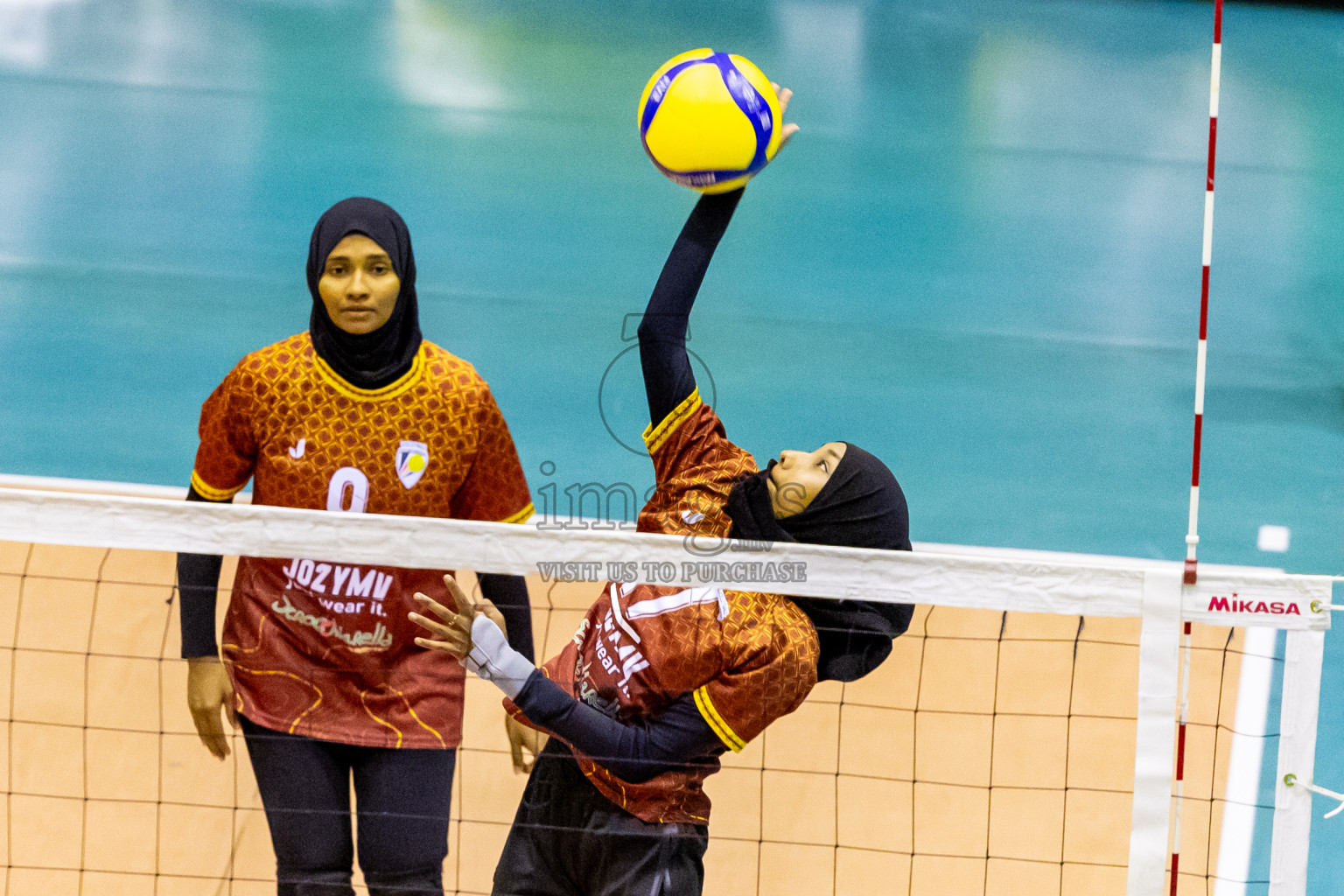 Day 2 of Women's Division of Milo VAM Cup 2024 held in Male', Maldives on Wednesday, 9th July 2024 at Social Center Indoor Hall Photos By: Nausham Waheed / images.mv