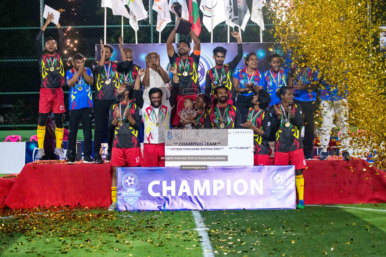 Final of MFA Futsal Tournament 2023 on 10th April 2023 held in Hulhumale'. Photos: Nausham waheed /images.mv