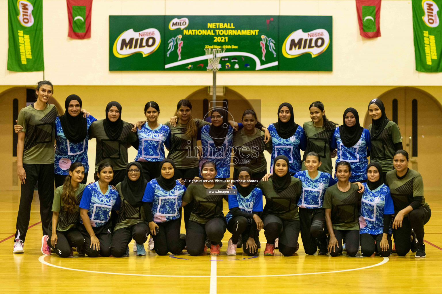 Green Streets vs Mahibadhoo Sports Club in the Semi Finals of Milo National Netball Tournament 2021 held on 3 December 2021 in Male', Maldives, Photos by Maanish