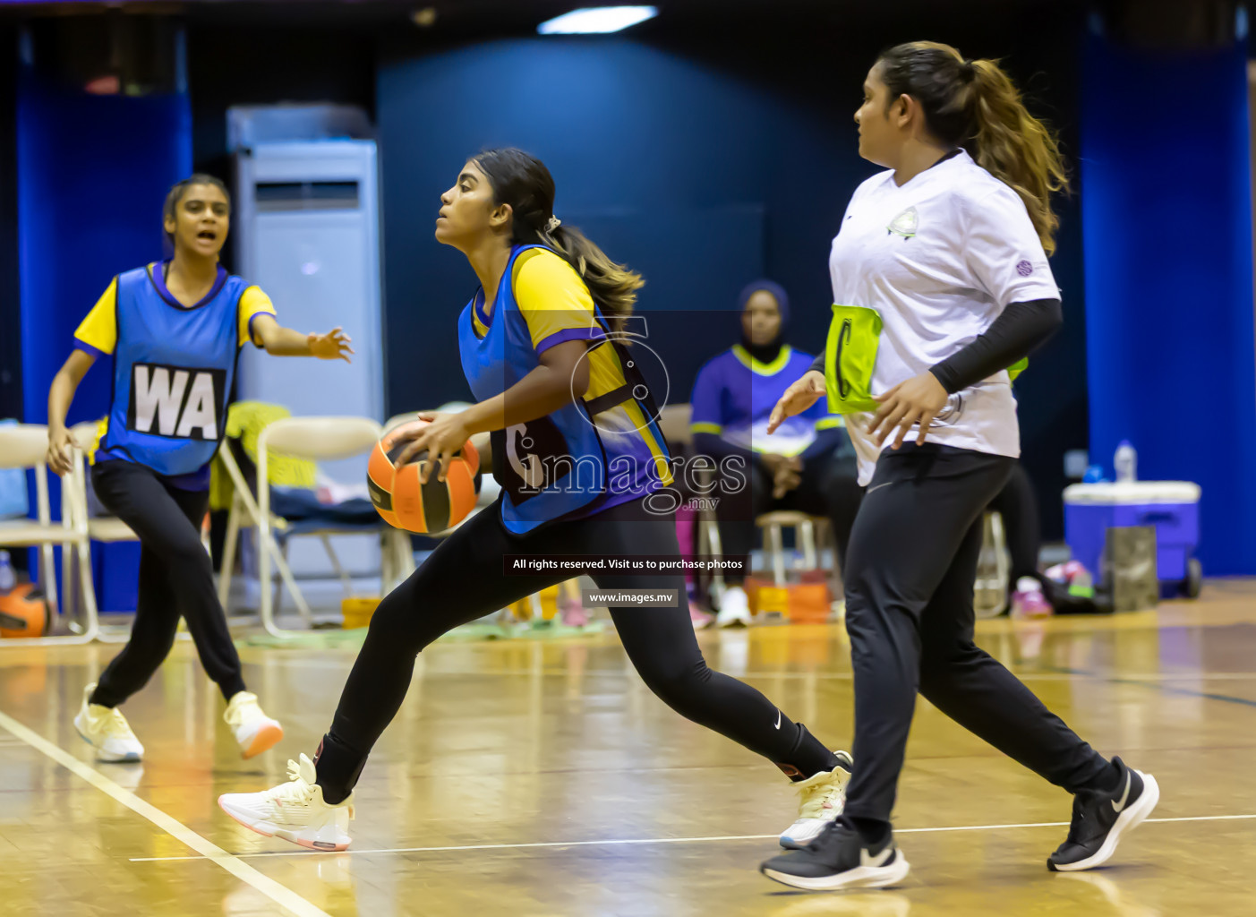 Club Green Streets vs KYRS in the Milo National Netball Tournament 2022 on 21 July 2022, held in Social Center, Male', Maldives. Photographer: Shuu / Images.mv