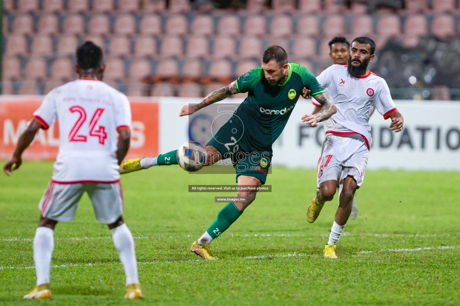 Maziya Sports & Recreation vs Buru Sports Club in President's Cup 2023, held on 20 April 2023 in National Football Stadium, Male', Maldives Photos: Hassan Simah, Mohamed Mahfooz