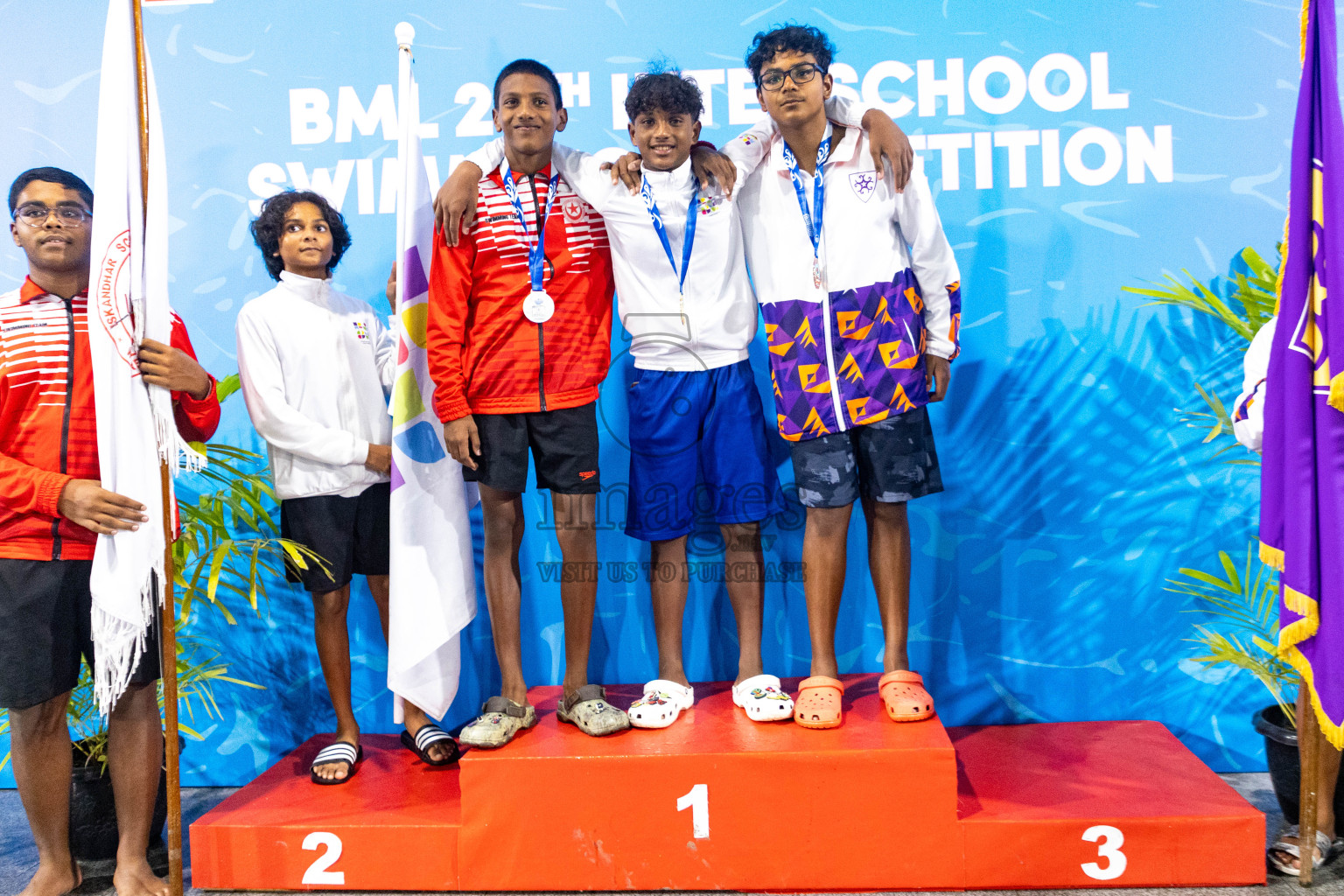 Day 4 of 20th Inter-school Swimming Competition 2024 held in Hulhumale', Maldives on Tuesday, 15th October 2024. Photos: Ismail Thoriq / images.mv