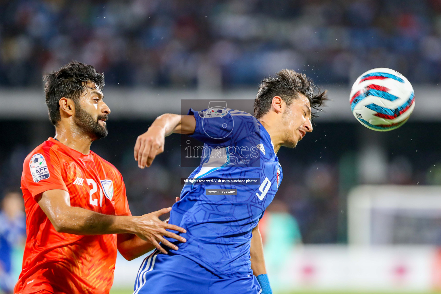 Kuwait vs India in the Final of SAFF Championship 2023 held in Sree Kanteerava Stadium, Bengaluru, India, on Tuesday, 4th July 2023. Photos: Hassan Simah / images.mv