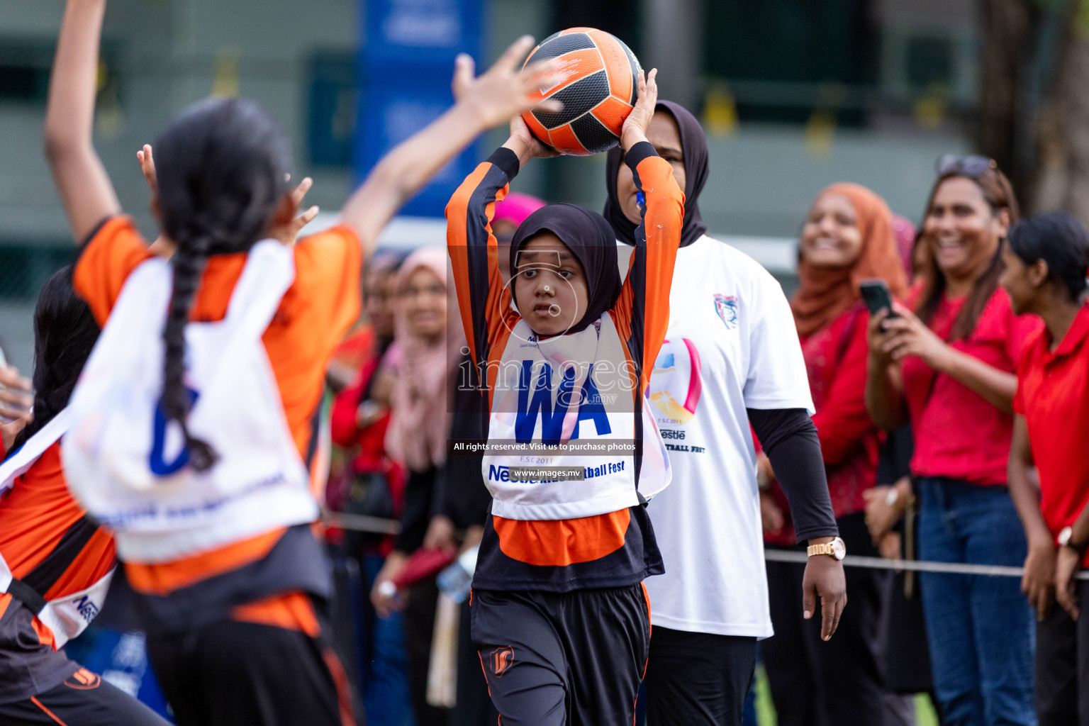 Day 2 of Nestle' Kids Netball Fiesta 2023 held in Henveyru Stadium, Male', Maldives on Thursday, 1st December 2023. Photos by Nausham Waheed / Images.mv