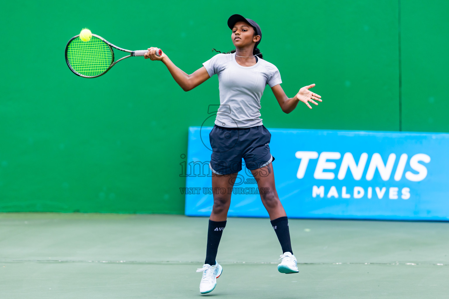 Day 5 of ATF Maldives Junior Open Tennis was held in Male' Tennis Court, Male', Maldives on Monday, 16th December 2024. Photos: Nausham Waheed/ images.mv