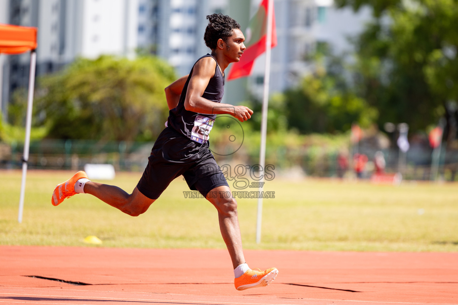 Day 2 of MWSC Interschool Athletics Championships 2024 held in Hulhumale Running Track, Hulhumale, Maldives on Sunday, 10th November 2024. 
Photos by:  Hassan Simah / Images.mv