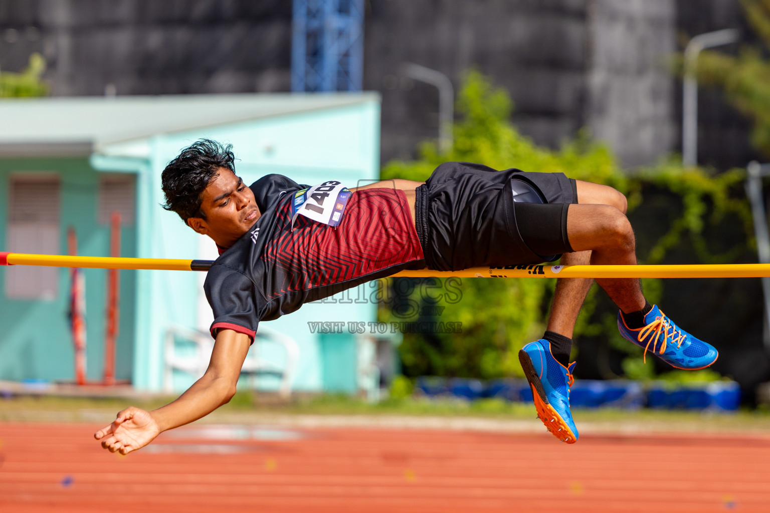 Day 2 of MWSC Interschool Athletics Championships 2024 held in Hulhumale Running Track, Hulhumale, Maldives on Sunday, 10th November 2024. 
Photos by:  Hassan Simah / Images.mv