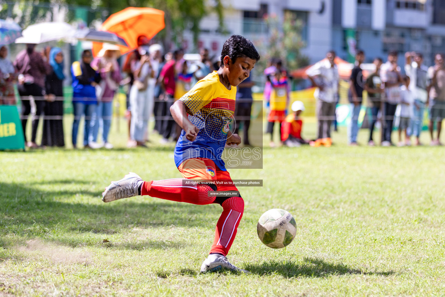 Day 2 of MILO Academy Championship 2023 (U12) was held in Henveiru Football Grounds, Male', Maldives, on Saturday, 19th August 2023. Photos: Nausham Waheedh / images.mv