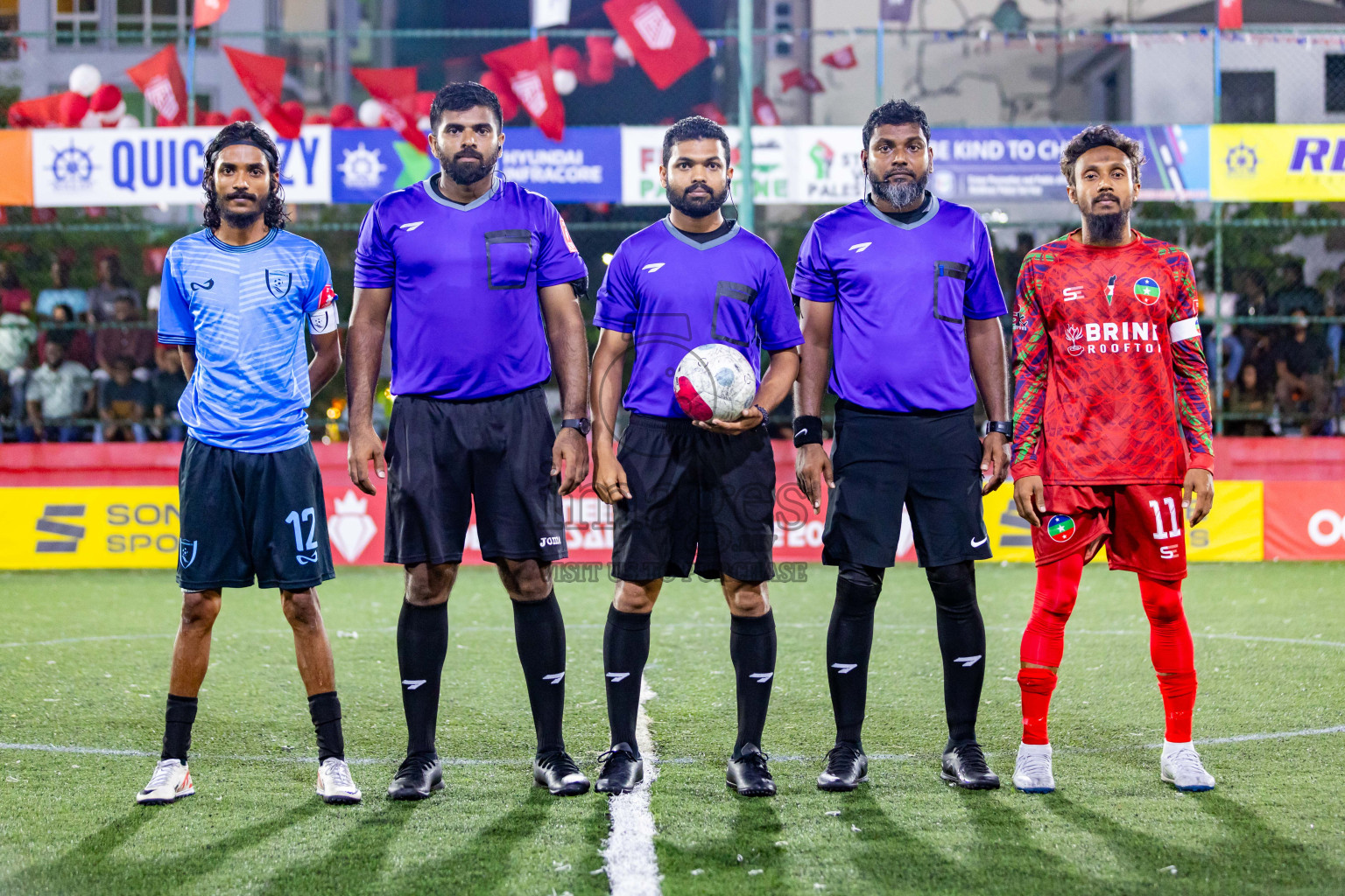 GDh Thinadhoo vs GDh Hoadedhdhoo in Day 23 of Golden Futsal Challenge 2024 was held on Tuesday , 6th February 2024 in Hulhumale', Maldives Photos: Nausham Waheed / images.mv