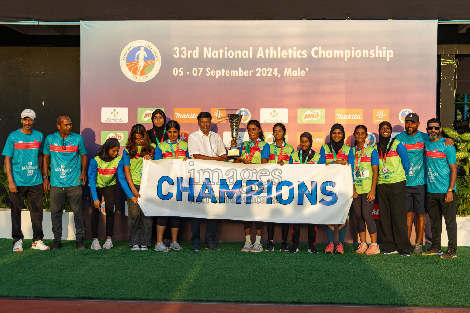 Day 3 of 33rd National Athletics Championship was held in Ekuveni Track at Male', Maldives on Saturday, 7th September 2024. Photos: Hassan Simah / images.mv