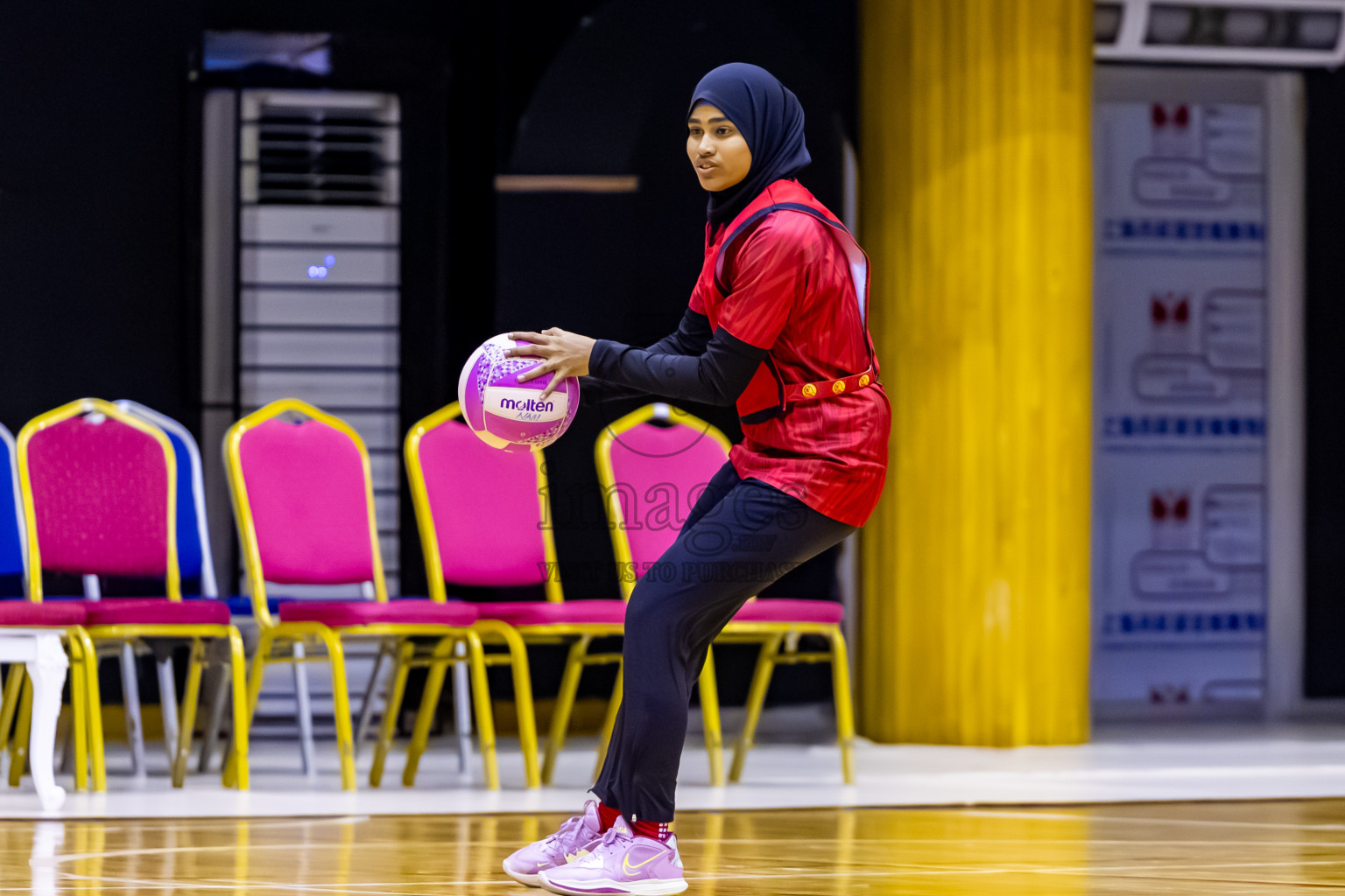 C Matrix vs KYRC in Day 2 of 24th Milo Netball Association Championship held in Social Center at Male', Maldives on Tuesday, 2nd September 2025. Photos: Nausham Waheed / images.mv