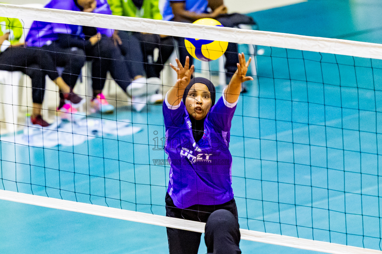 Day 3 of Women's Division of Milo VAM Cup 2024 held in Male', Maldives on Wednesday, 10th July 2024 at Social Center Indoor Hall Photos By: Nausham Waheed / images.mv