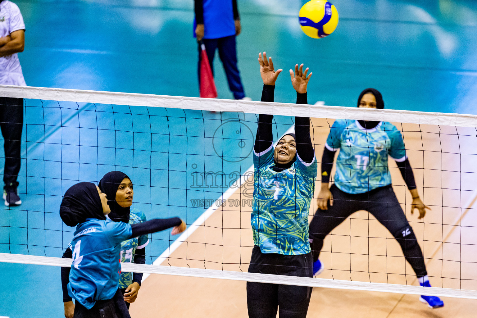 Semi Final of Women's Division of Milo VAM Cup 2024 held in Male', Maldives on Friday, 12th July 2024 at Social Center Indoor Hall Photos By: Nausham Waheed / images.mv