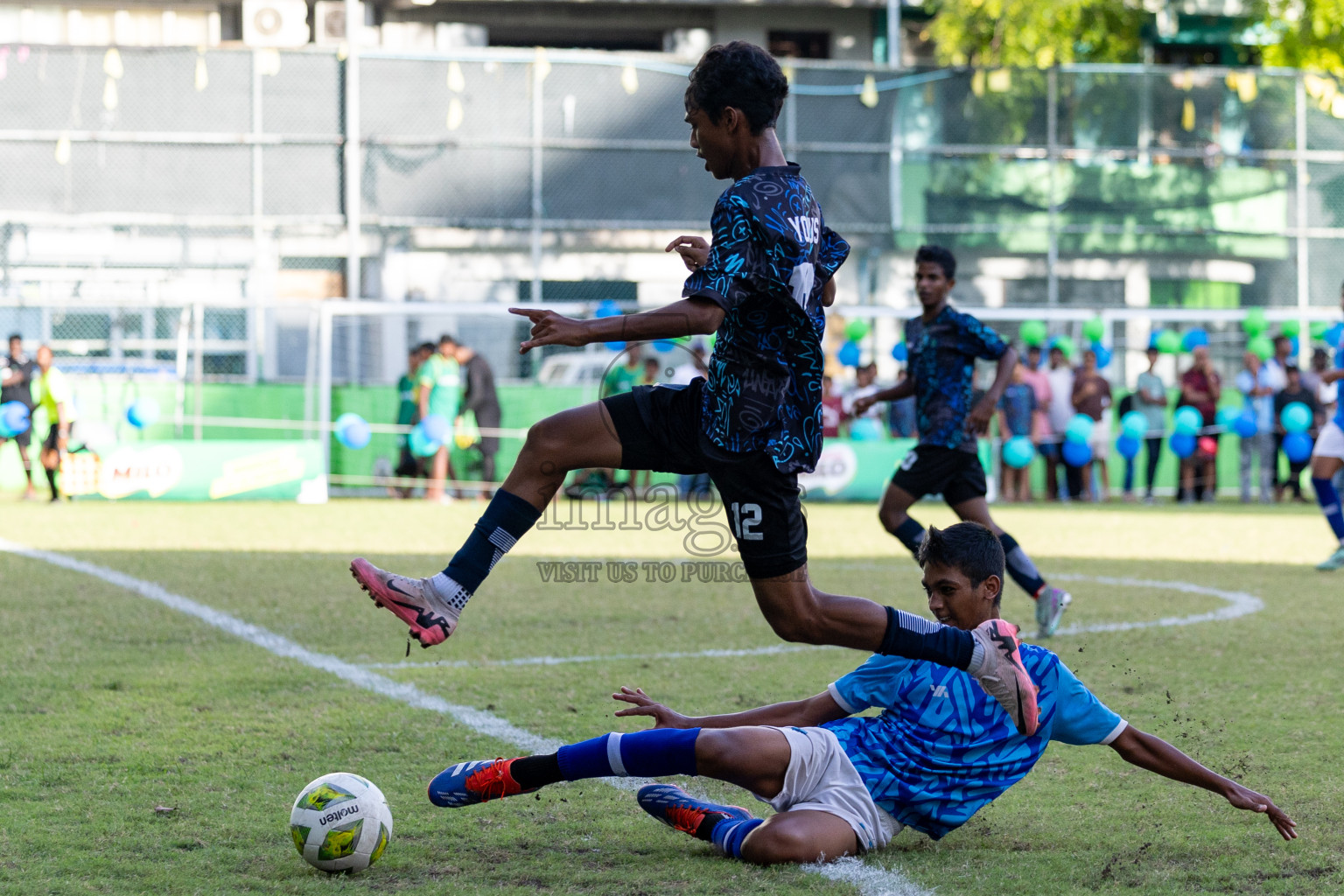 Day 4 of MILO Academy Championship 2024 (U-14) was held in Henveyru Stadium, Male', Maldives on Sunday, 3rd November 2024. Photos: Hassan Simah / Images.mv