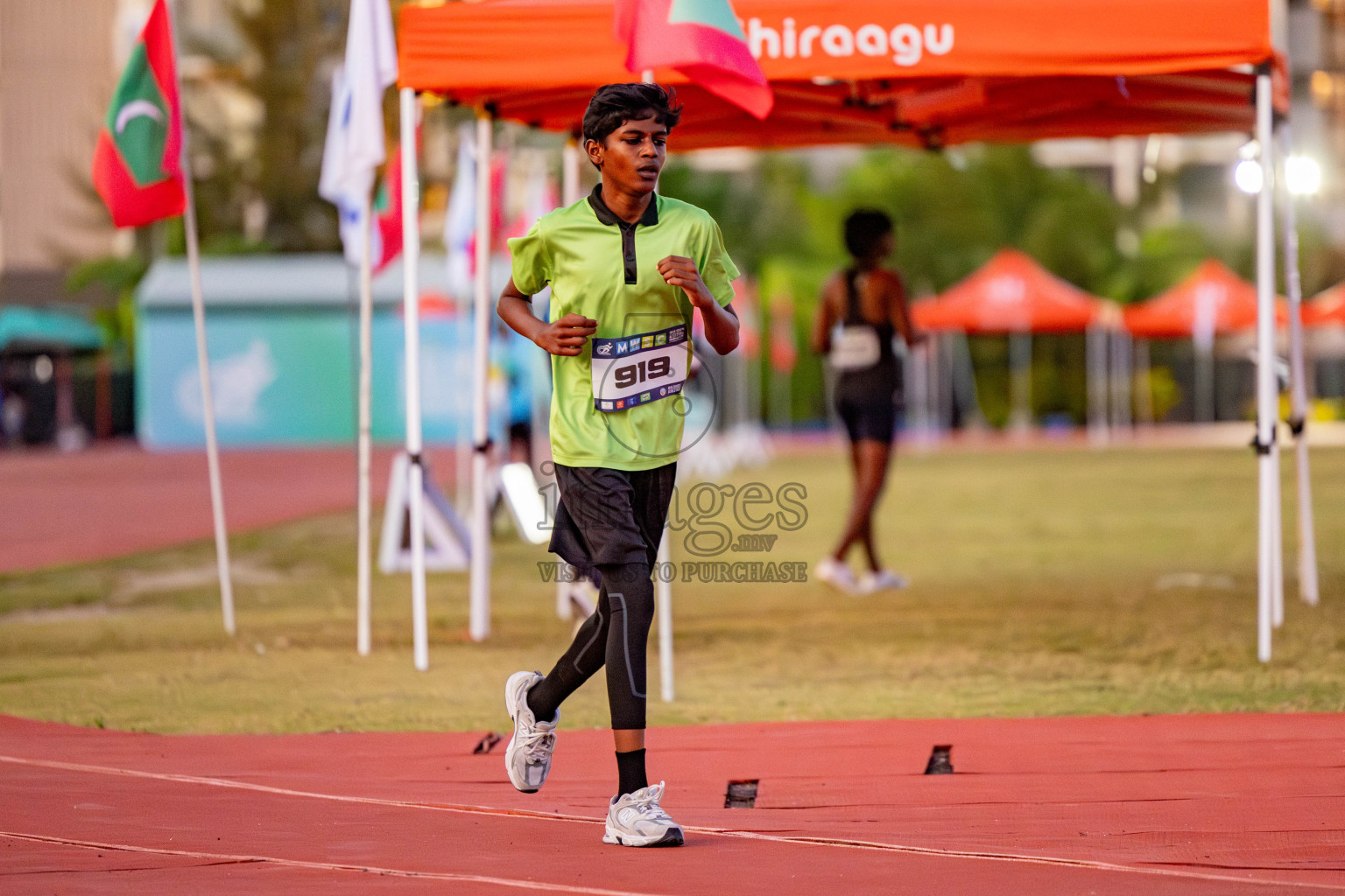 Day 1 of MWSC Interschool Athletics Championships 2024 held in Hulhumale Running Track, Hulhumale, Maldives on Saturday, 9th November 2024. 
Photos by: Hassan Simah / Images.mv