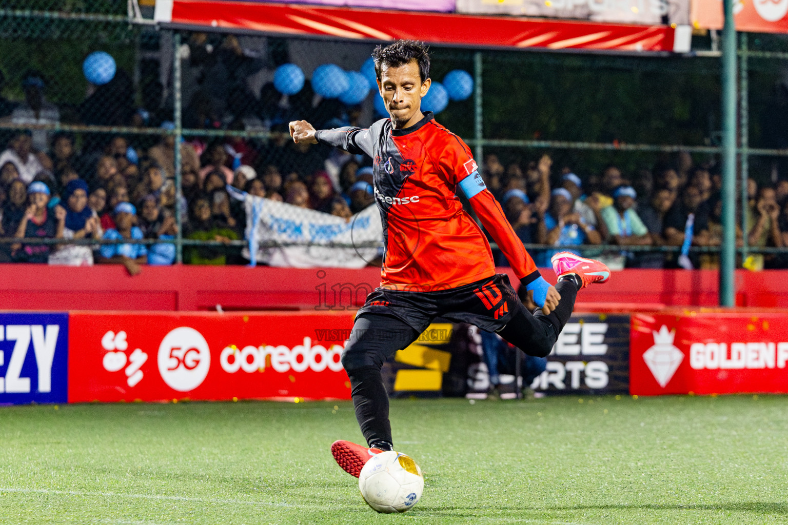 M Dhiggaru vs M Mulak in Meemu Atoll Finals in Day 25 of Golden Futsal Challenge 2025 was held on Wednesday , 28th January 2025, in Hulhumale', Maldives. Photos: Nausham Waheed / images.mv