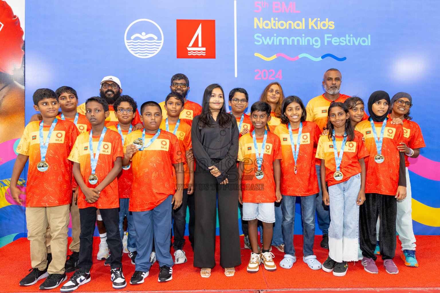 Closing of BML 5th National Swimming Kids Festival 2024 held in Hulhumale', Maldives on Saturday, 23rd November 2024.
Photos: Ismail Thoriq / images.mv