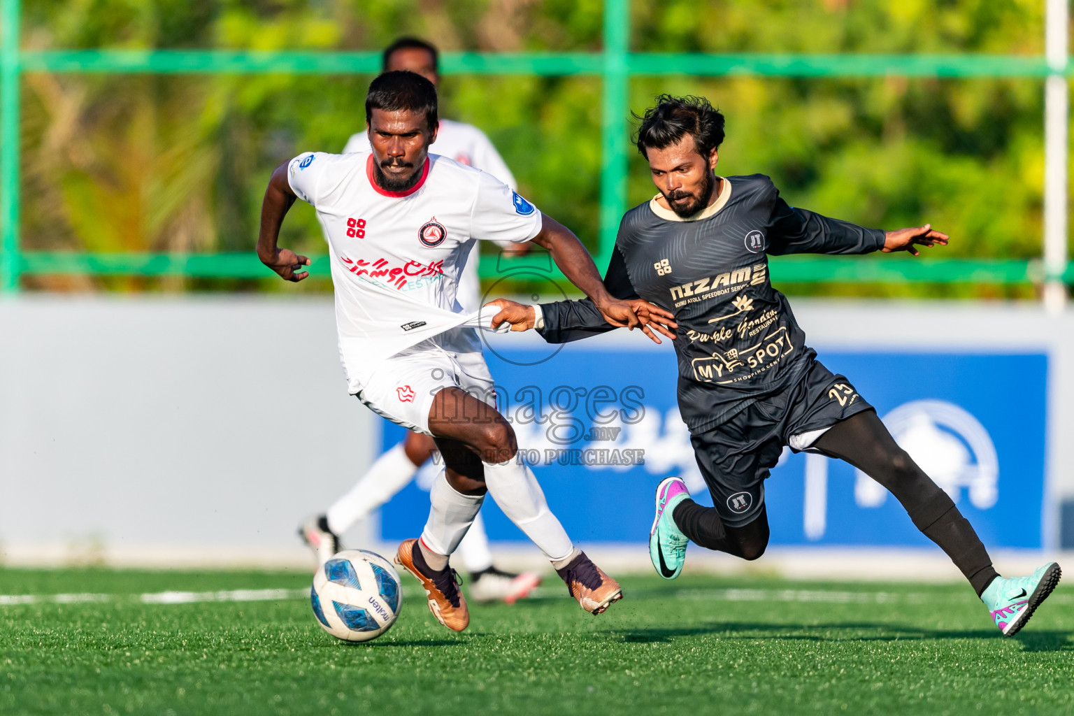 Furious FC vs JT Sports from Manadhoo Council Cup 2024 in N Manadhoo Maldives on Saturday, 24th February 2023. Photos: Nausham Waheed / images.mv