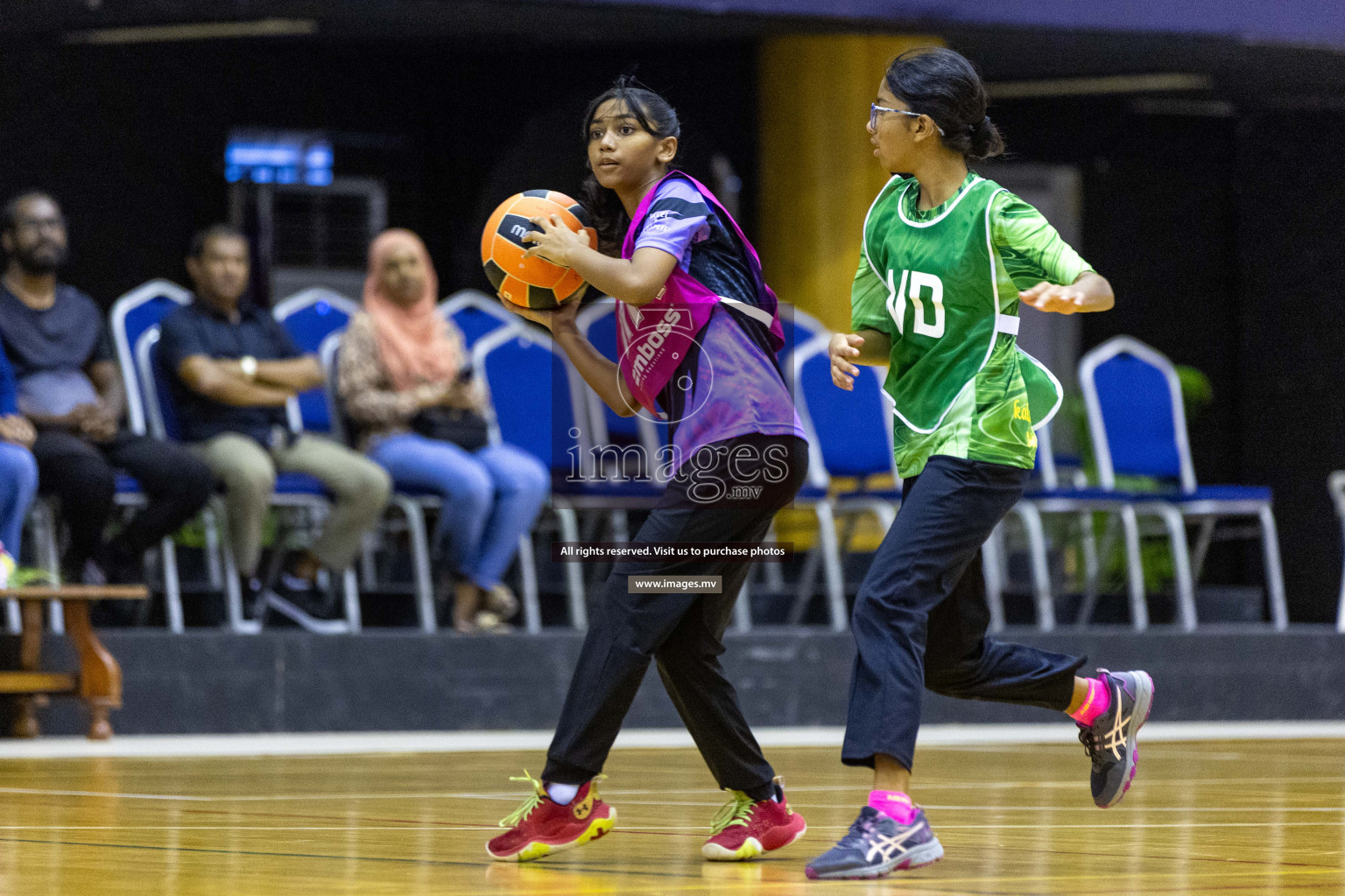 Day6 of 24th Interschool Netball Tournament 2023 was held in Social Center, Male', Maldives on 1st November 2023. Photos: Nausham Waheed / images.mv