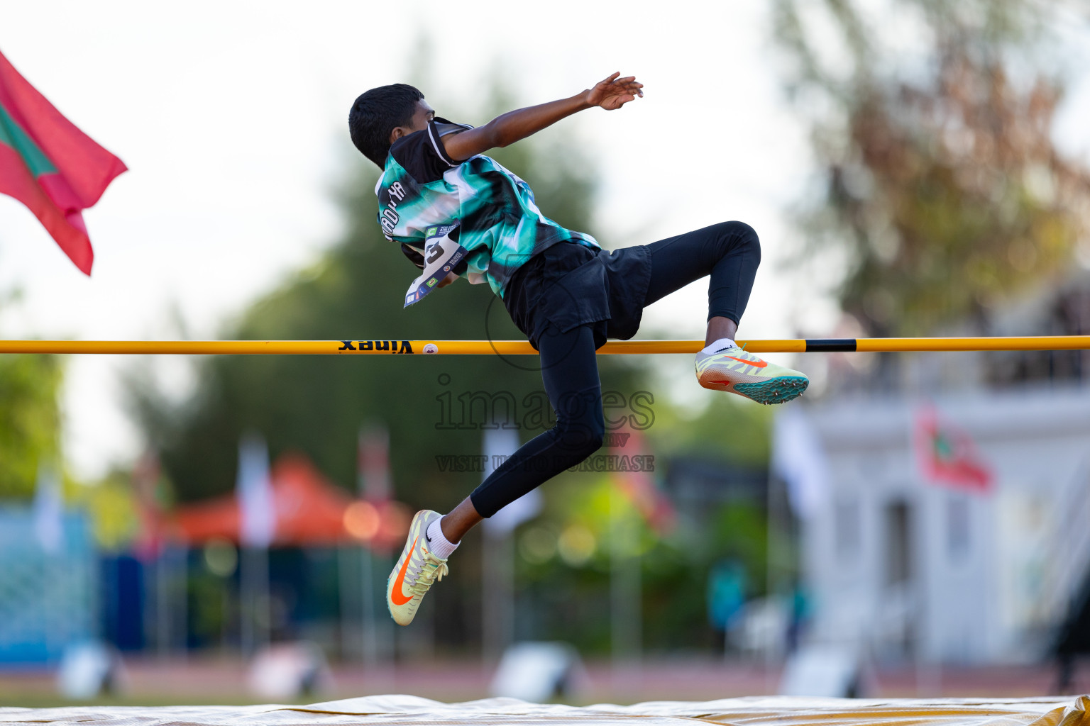 Day 1 of MWSC Interschool Athletics Championships 2024 held in Hulhumale Running Track, Hulhumale, Maldives on Saturday, 9th November 2024. Photos by: Ismail Thoriq / Images.mv