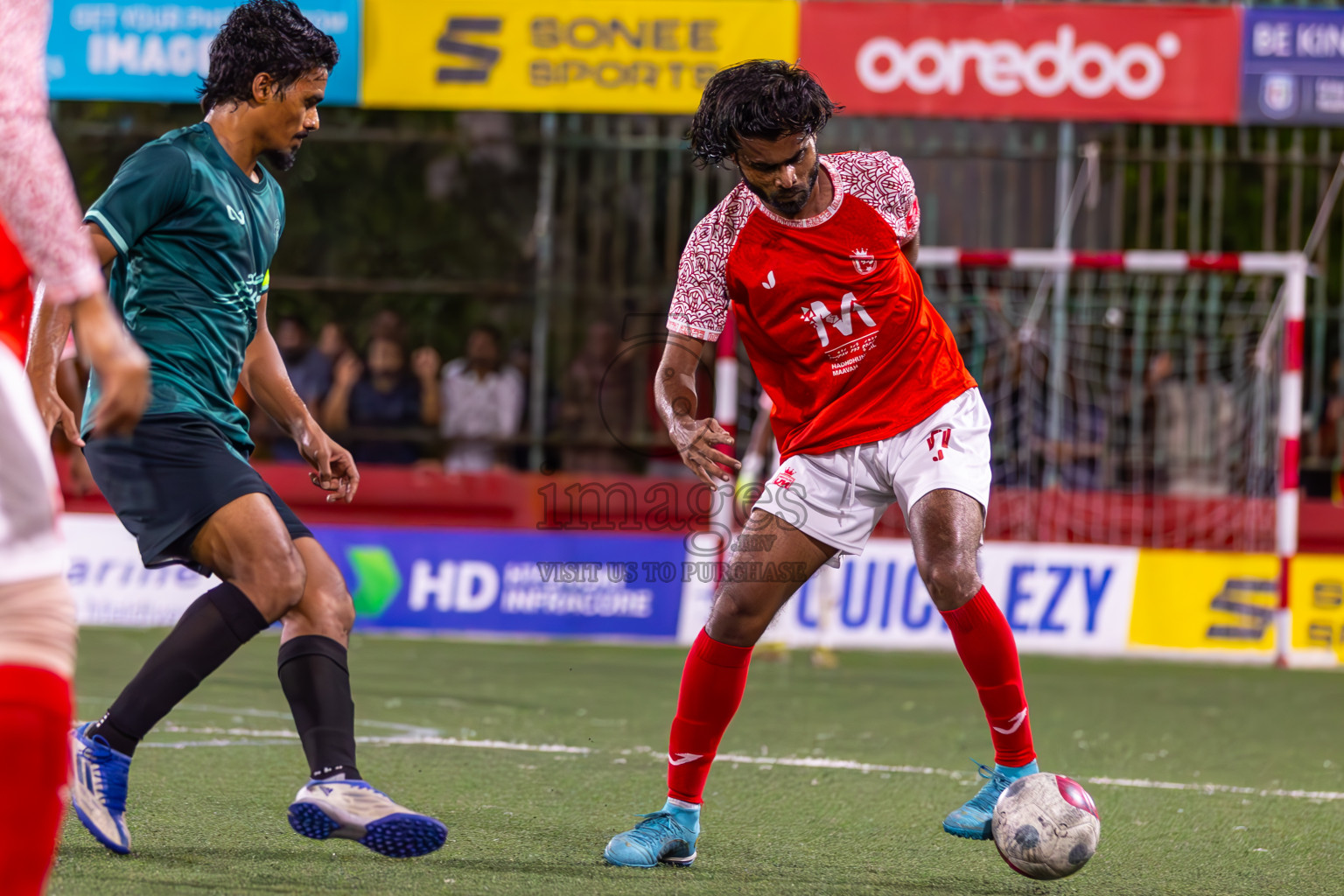 L Maavah vs L Maabaidhoo in Day 20 of Golden Futsal Challenge 2024 was held on Saturday , 3rd February 2024 in Hulhumale', Maldives Photos: Ismail Thoriq / images.mv