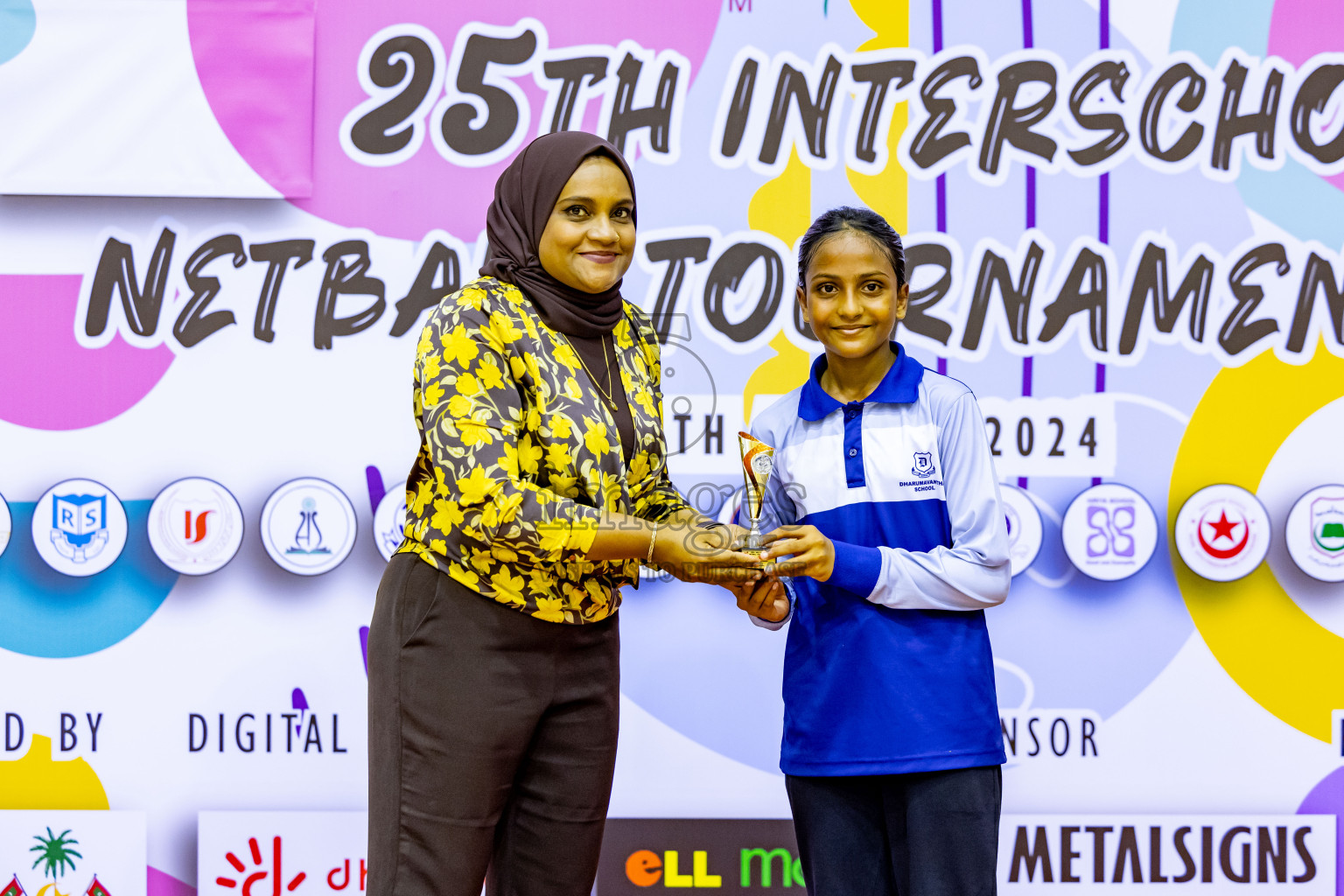 Day 3 of 25th Inter-School Netball Tournament was held in Social Center at Male', Maldives on Sunday, 11th August 2024. Photos: Nausham Waheed / images.mv