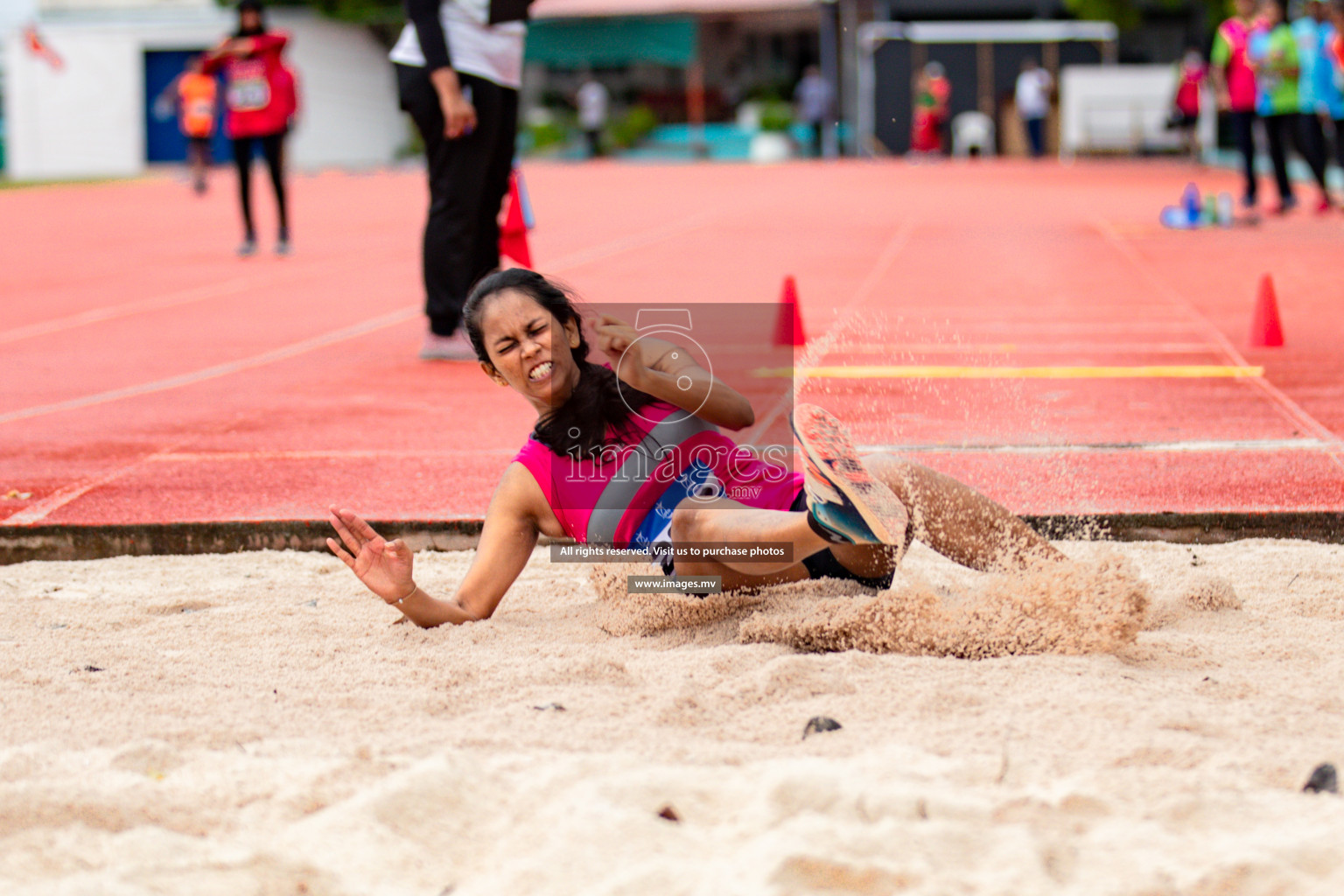 Day 2 of National Athletics Championship 2023 was held in Ekuveni Track at Male', Maldives on Friday, 24th November 2023. Photos: Hassan Simah / images.mv