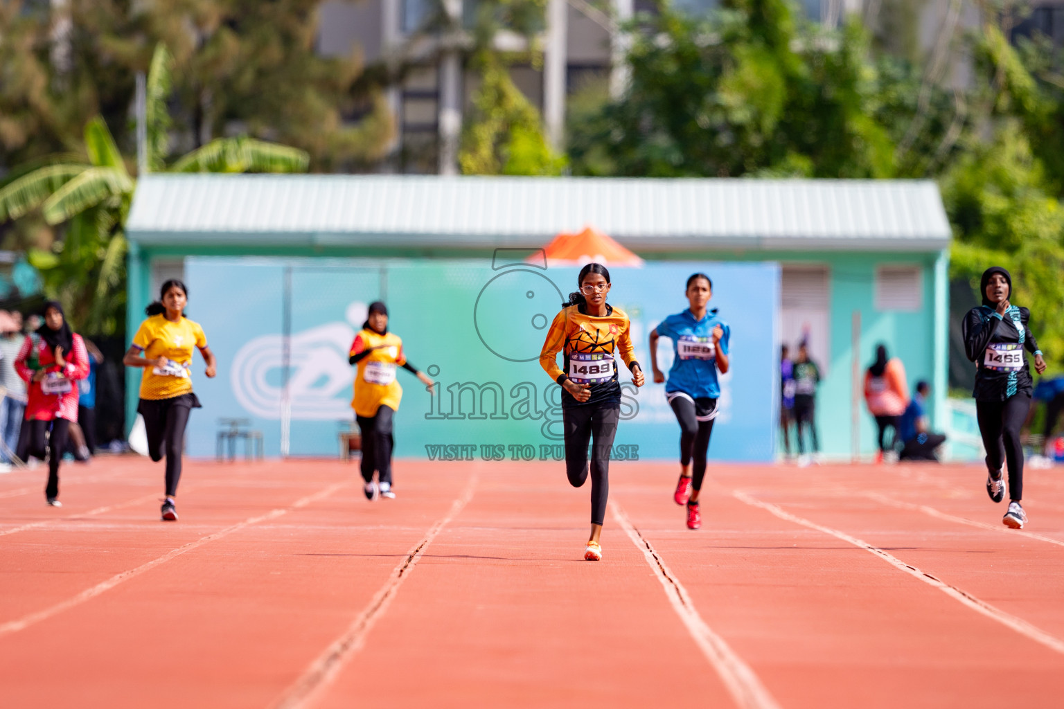 Day 3 of MWSC Interschool Athletics Championships 2024 held in Hulhumale Running Track, Hulhumale, Maldives on Monday, 11th November 2024. 
Photos by: Hassan Simah / Images.mv