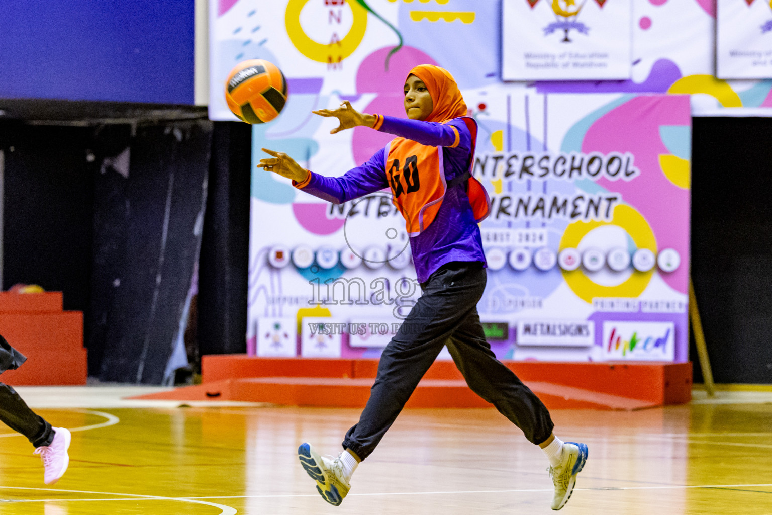 Day 4 of 25th Inter-School Netball Tournament was held in Social Center at Male', Maldives on Monday, 12th August 2024. Photos: Nausham Waheed / images.mv