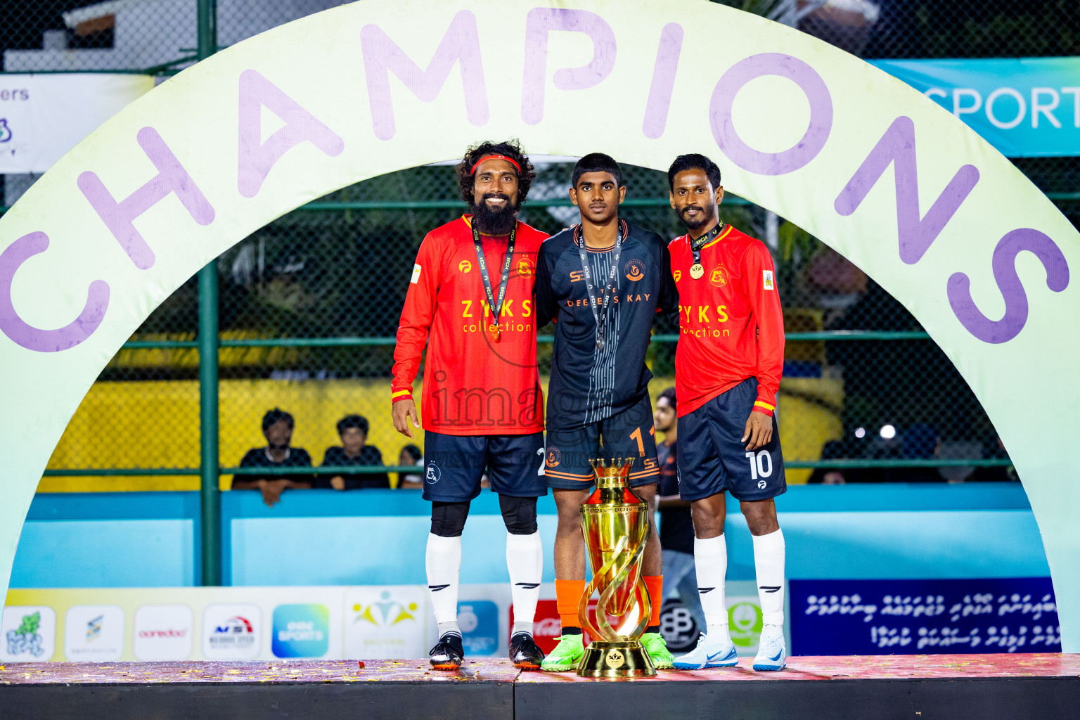 Dee Ess Kay vs Kovigoani in Final of Laamehi Dhiggaru Ekuveri Futsal Challenge 2024 was held on Wednesday, 31st July 2024, at Dhiggaru Futsal Ground, Dhiggaru, Maldives Photos: Nausham Waheed / images.mv