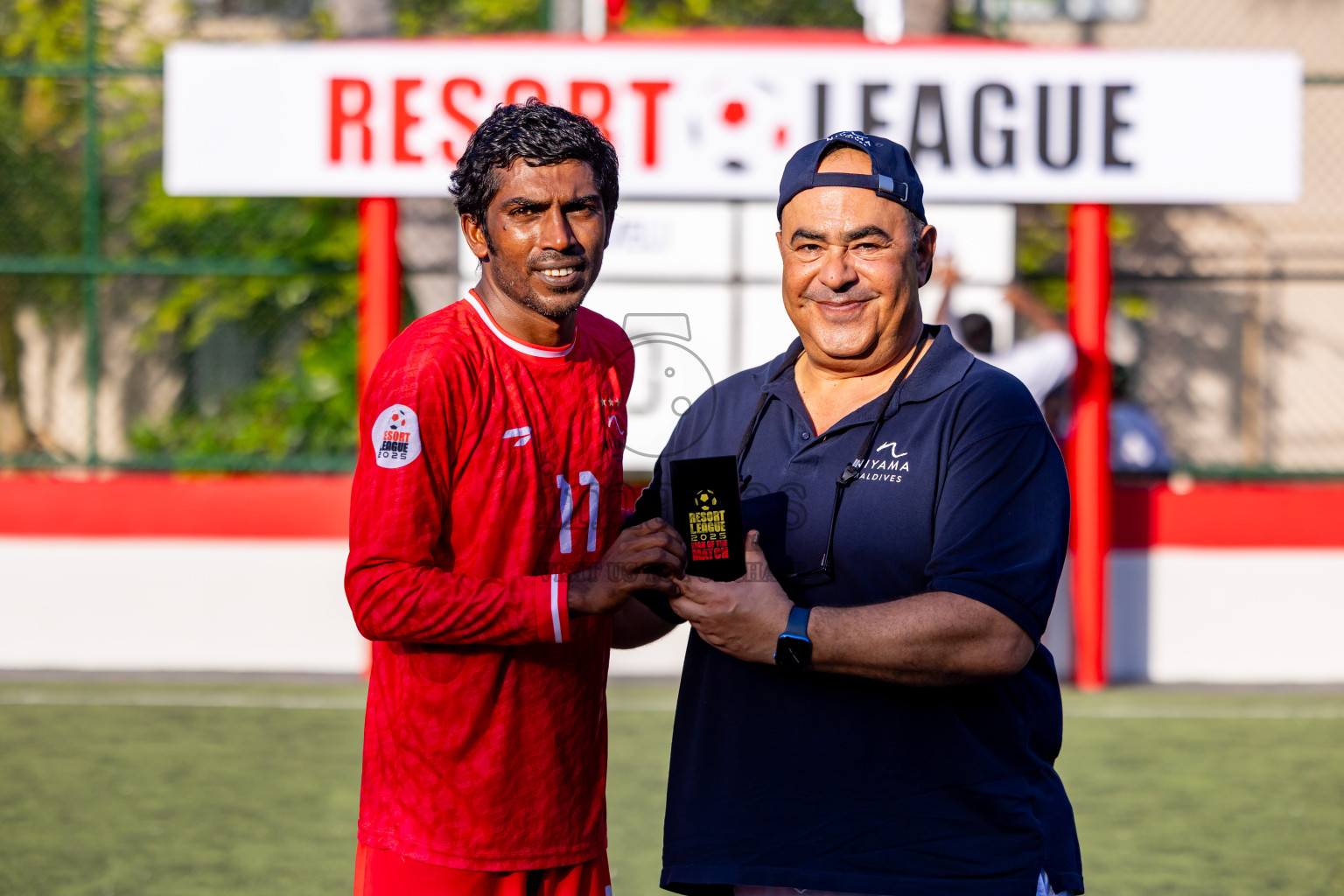 Niyama vs Iru Veli in Day 1 of Resort League 2025 (Dhaalu Zone) was held on Thursday, 15th May 2025 in Niyama Private island, Dhaalu Atoll, Maldives. Photos: Nausham Waheed / images.mv