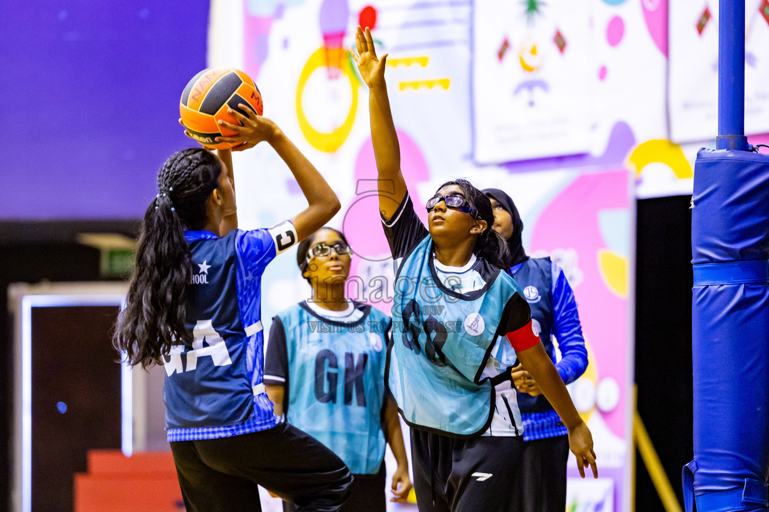 Day 2 of 25th Inter-School Netball Tournament was held in Social Center at Male', Maldives on Saturday, 10th August 2024. Photos: Nausham Waheed / images.mv