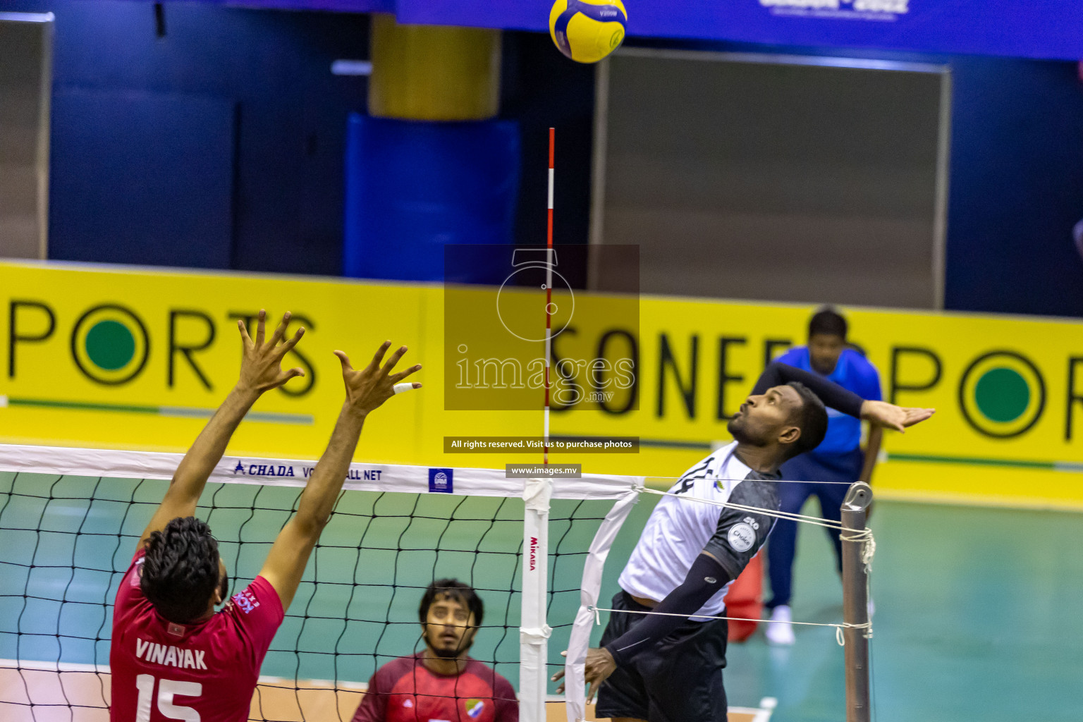 Sports Club City vs Dhivehi Sifainge Club in the Finals of National Volleyball Tournament 2022 on Thursday, 07th July 2022, held in Social Center, Male', Maldives