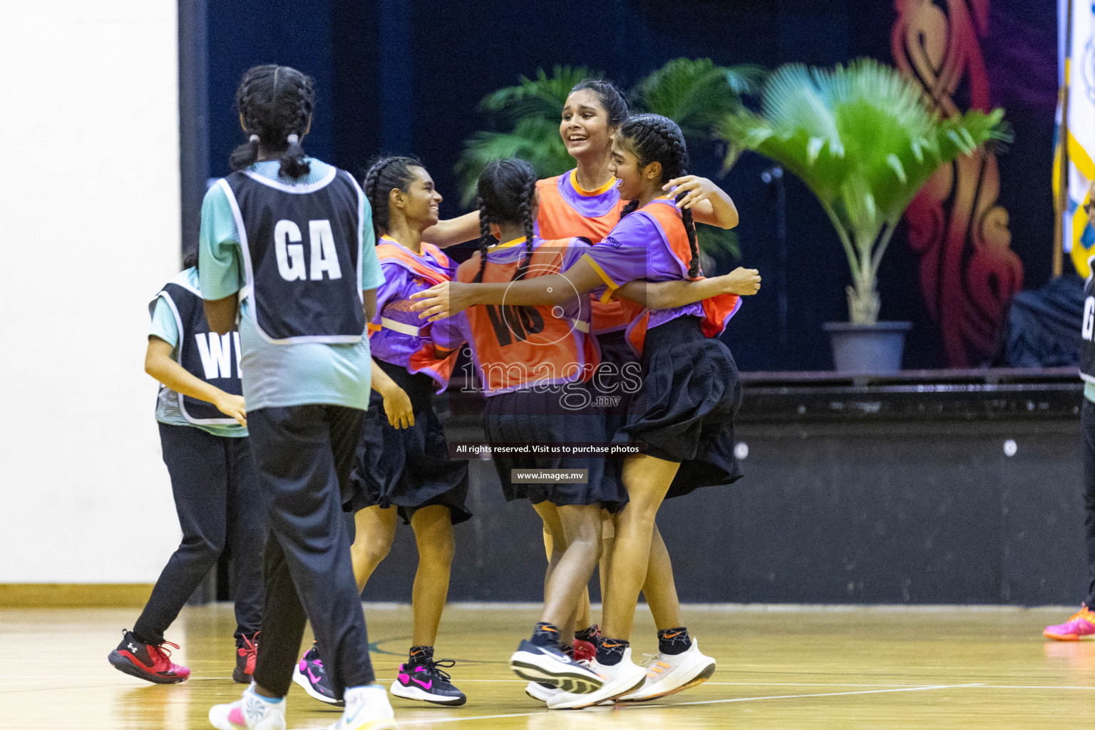 Final of 24th Interschool Netball Tournament 2023 was held in Social Center, Male', Maldives on 7th November 2023. Photos: Nausham Waheed / images.mv